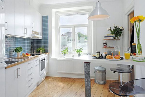 典型簡約實用北歐風 瑞典家居廚房圖片