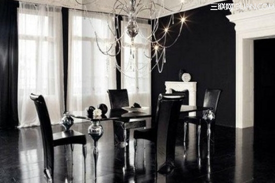 10例簡約餐廳設計 時尚炫酷的黑白炫風10例簡約餐