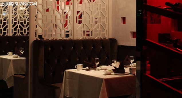 浪漫中式餐廳隔間設計
