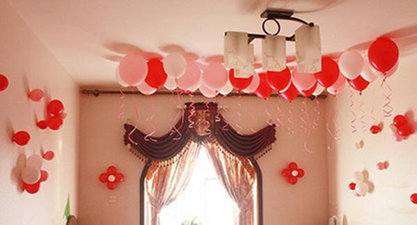 婚房氣球布置圖片